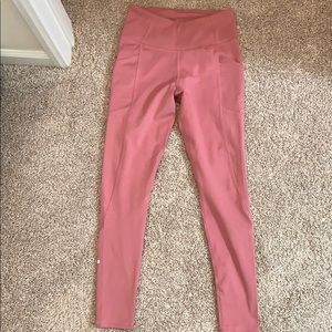 Pink workout pants
